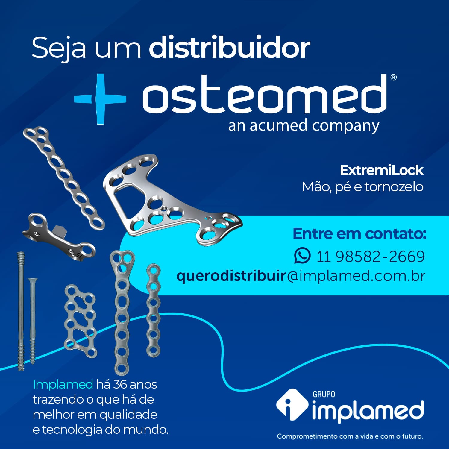 Seja um distribuidor - Osteomed ExtremiLock